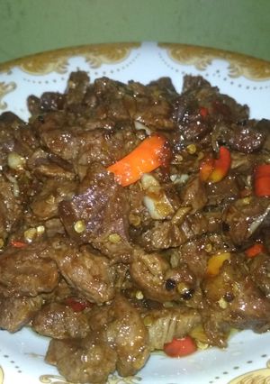 Foto resep Sapi lada hitam sederhana