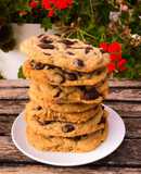 Galletas de crema de cacahuete y chocolate