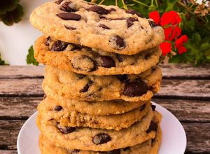 Foto principal de Galletas de crema de cacahuete y chocolate