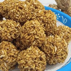 A picture of Pop Rice Ladu.