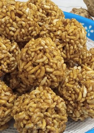 A picture of Pop Rice Ladu.