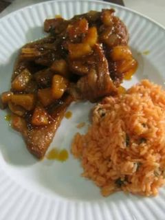 A picture of Hawaiian Pork Chop.