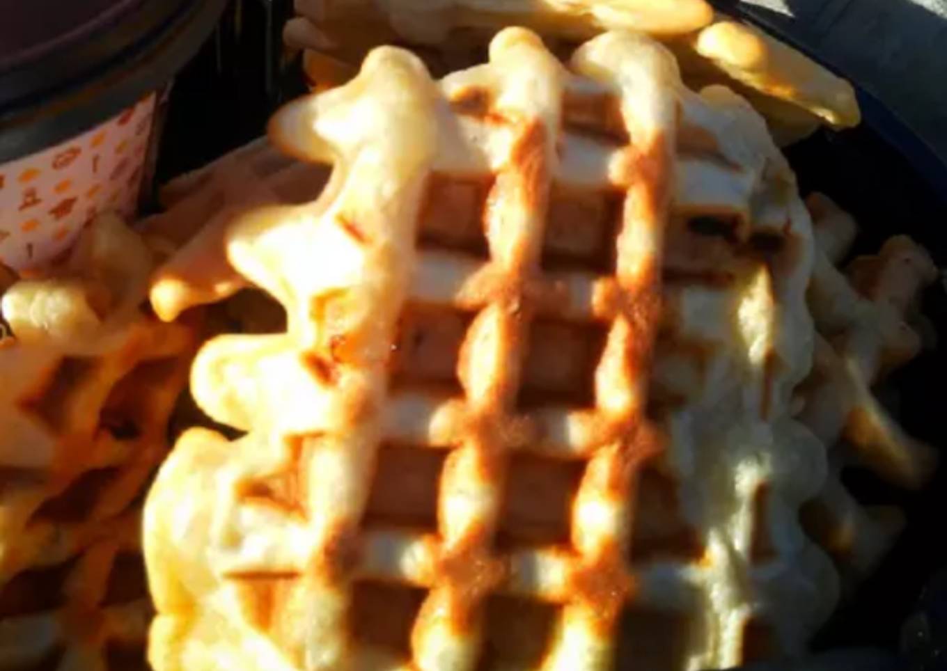 Waffles de banana