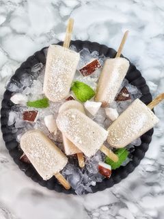 Una foto de Helado cremoso de coco