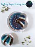Puding Lapis Telang Susu