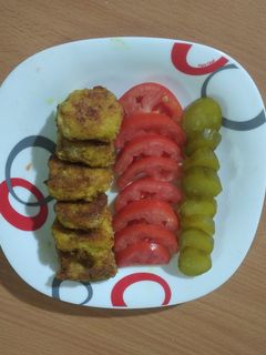 عکسی از دستور ناگت مرغ بازاری