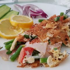 A picture of Healthy breakfast omelette.