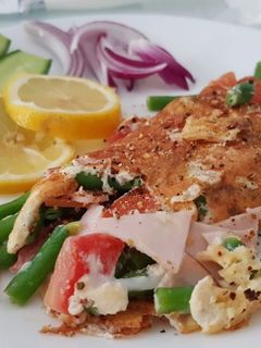 A picture of Healthy breakfast omelette.
