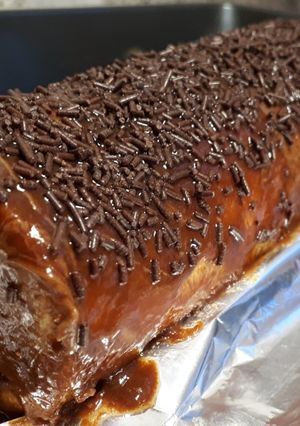 Una foto de Brazo gitano con chocolate