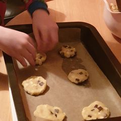 A picture of Easy Bake Chocolate Chip Cookies.