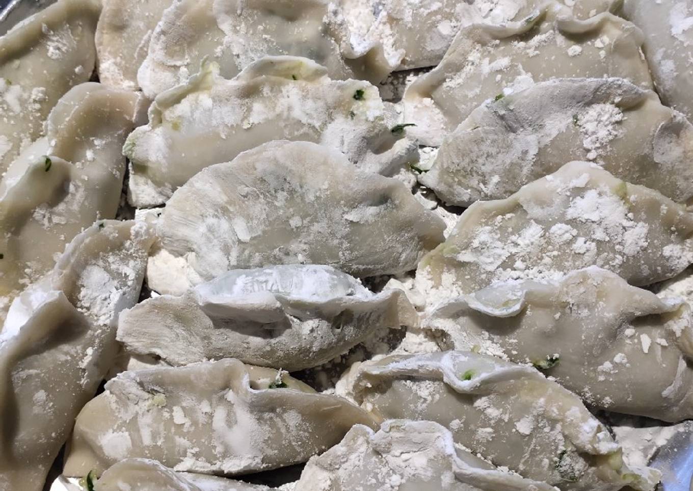 Shrimp, spinach and shrimp ravioli