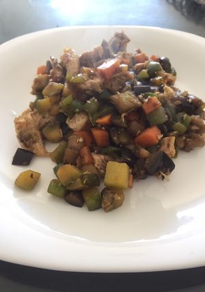 Una foto de Salteado con salsa de soja