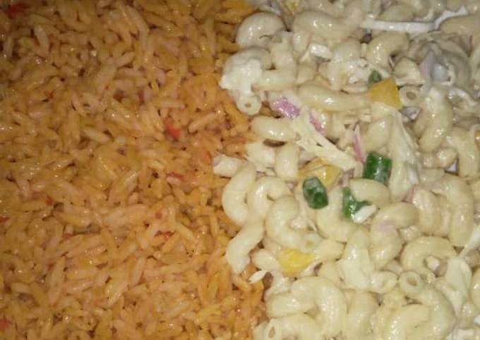 Simple Way to Prepare Award-winning Rice and pasta salad, very nice recipe and very sweet for 👄😝