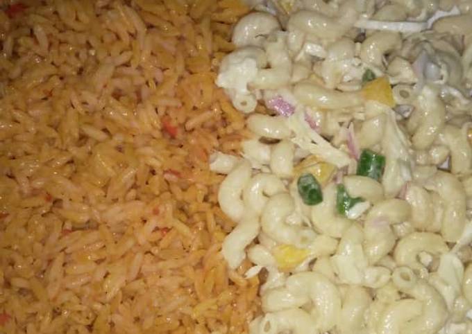 Rice and pasta salad, very nice recipe and very sweet for ๐๐