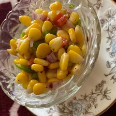 A picture of Sweetcorn chaat.