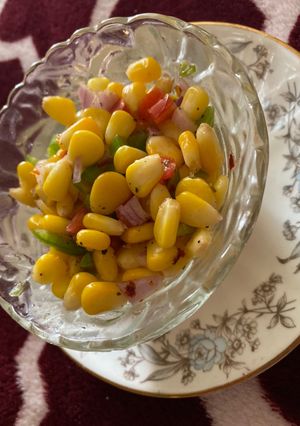 A picture of Sweetcorn chaat.