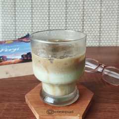 Ice Dirty Matcha Latte-レシピのメイン写真