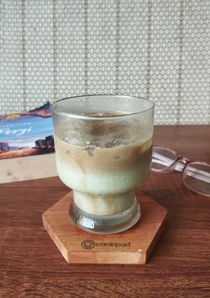 Foto resep Ice Dirty Matcha Latte