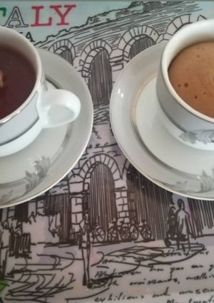 عکسی از دستور کیک فنجونی کاپوچینو
