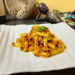 A picture of Penne pasta.