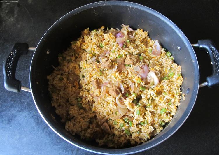 Soya Chunks Fried Rice