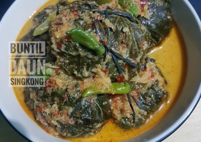 Resep 87# Buntil daun singkong, Lezat