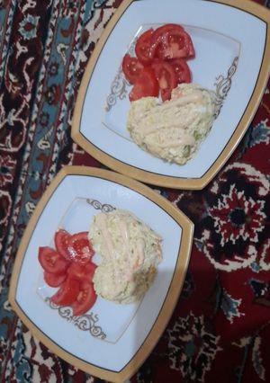 عکسی از دستور سالاد الویه