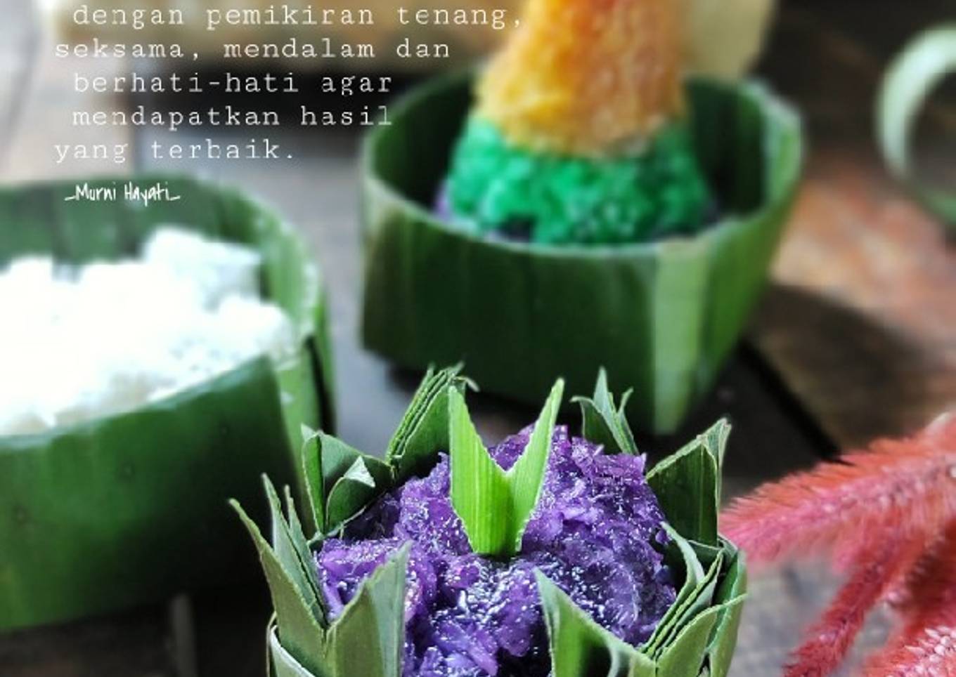 Sawut Singkong Pelangi Takir Anyaman