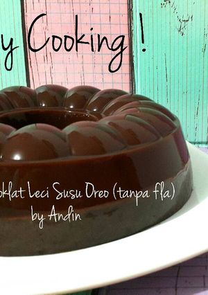 Foto resep Pudding Coklat Leci Susu Oreo (tanpa fla)