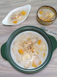 Hình của món Chè chuối chưng.