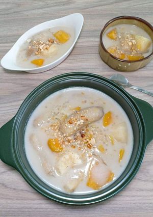 Hình của món Chè chuối chưng.