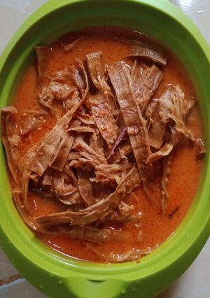 Foto resep Bambu muda alias rebung yg sudah dijemur kering masak santan
