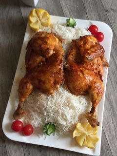 صورة لوصفة دجاج محمر بالفرن
