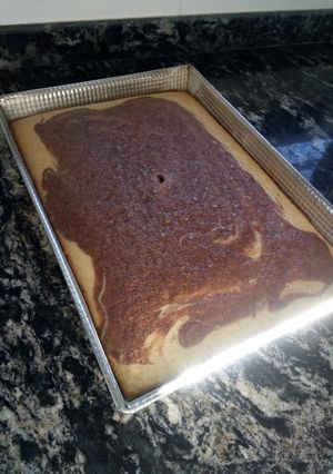 Una foto de Bizcochuelo marmolado