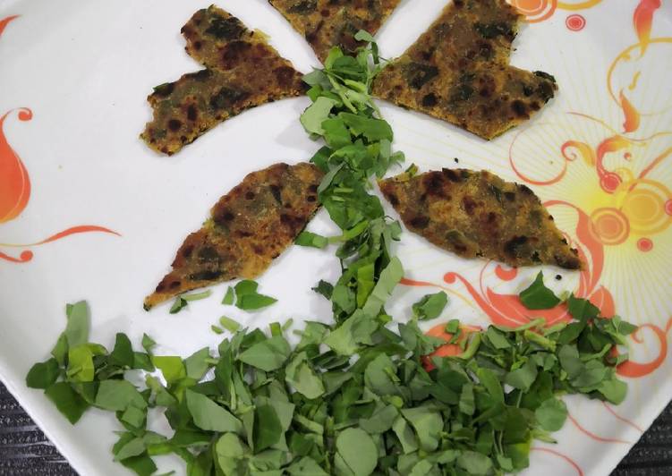 Recipe of Super Quick Homemade Methi ke theple