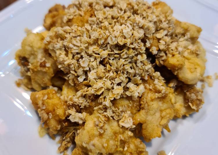 Langkah Mudah untuk Membuat Crispy Chicken with Oats, Menggugah Selera