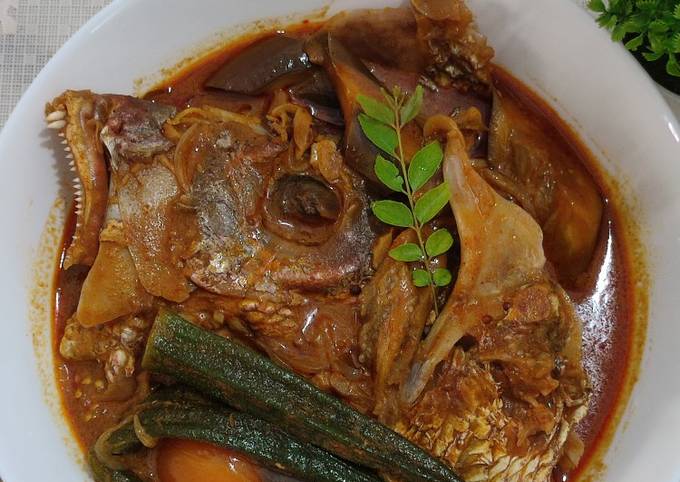 Resipi Kari Kepala Ikan Merah Ala Mamak Oleh Aza Aaj Cookpad