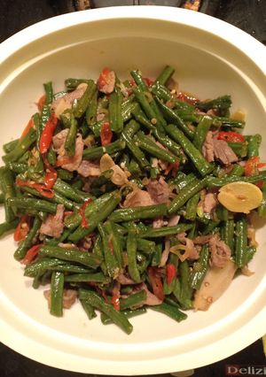 Foto resep Kacang panjang tetelan pedas