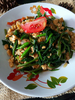 Foto resep Cah Kangkung Tempe