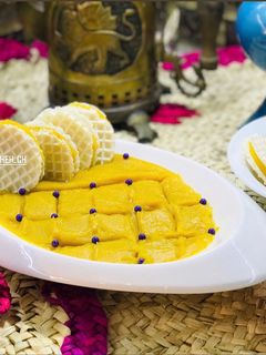 عکسی از دستور حلوا شير خشک