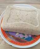 Queso vegano de garbanzo a las finas hierbas