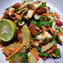 A picture of Yummy Almond salad.