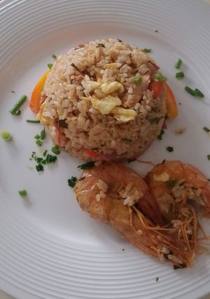 Une photo de Riz cantonais aux crevettes