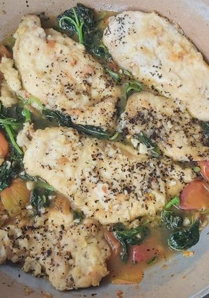 Foto resep Ayam Bayam Tomat