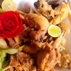 A picture of Afghani chicken karahi.