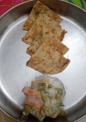 A picture of Aloo paratha.
