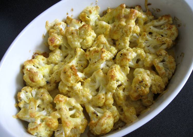 Recipe of Homemade Cauliflower Curry Mayo Cheese Bake