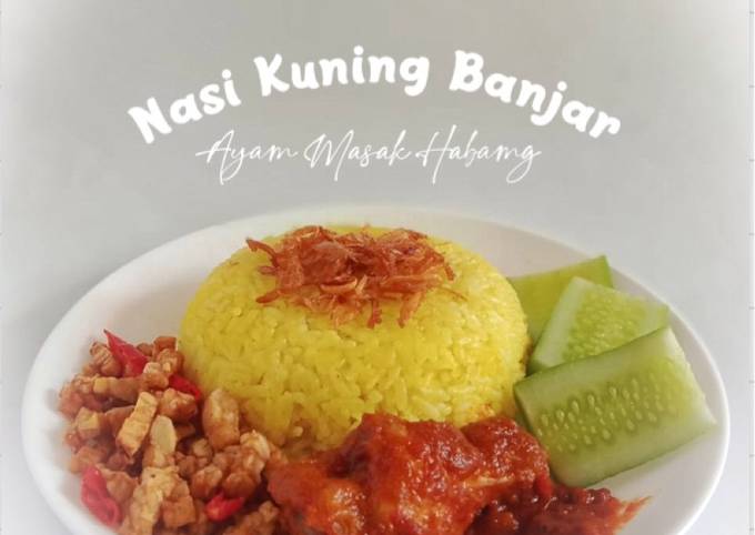 Nasi Kuning Banjar & Ayam Masak Habang