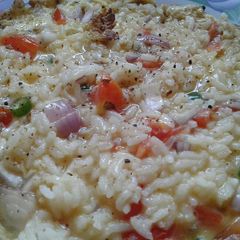 A picture of Rice-omlette.