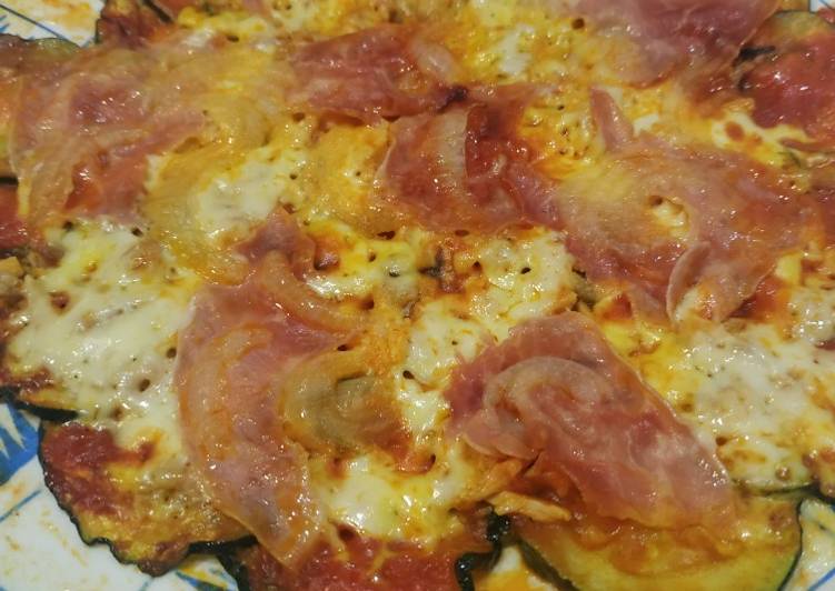 Pizza calabacín al micro